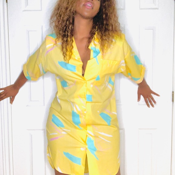 Vintage Dresses & Skirts - ☀️HOST PICK CACHÉ-Pastel loose fit oversized dress